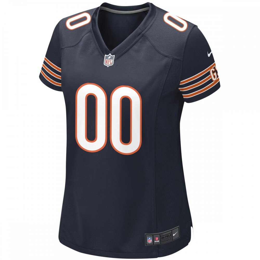 Chicago Bears Nike Women's Custom Game Jersey - Navy-GridironStore